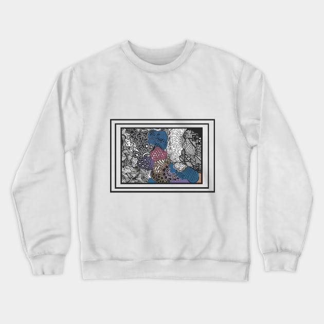 Doodling Crewneck Sweatshirt by artworkbytahreem